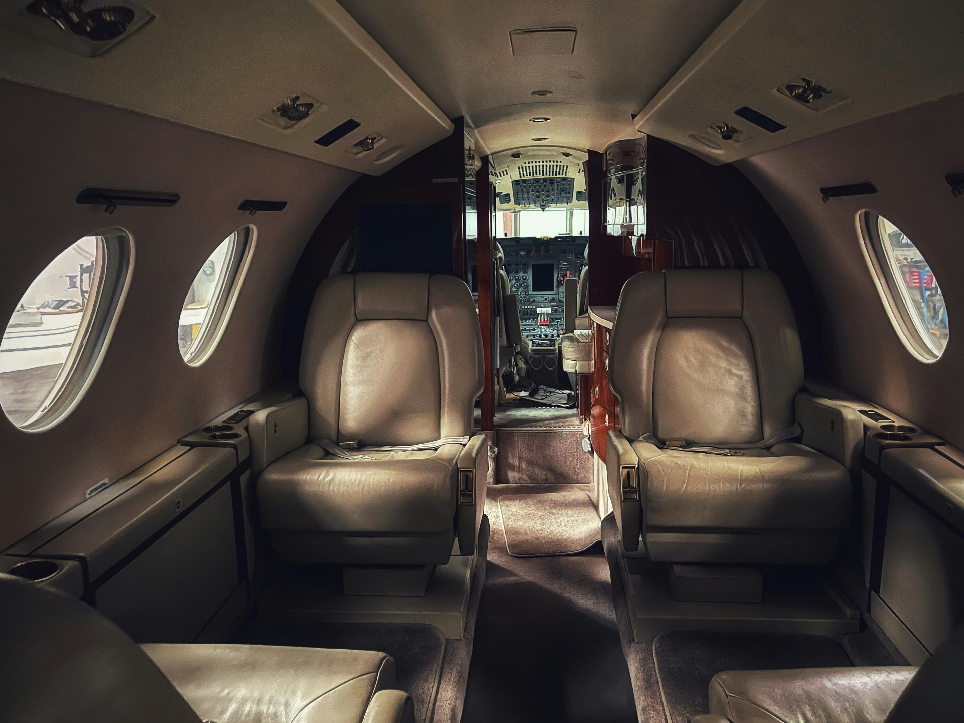 private jet interior